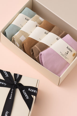 Konny口水巾禮盒-可旋轉5件