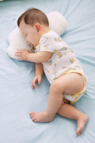 [2.4上市] 新生兒純棉網眼連身衣