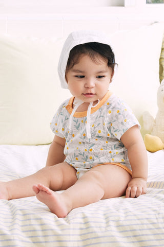 [2.4上市] 新生兒純棉網眼連身衣