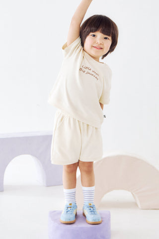 華夫格短袖套裝 (80-130)