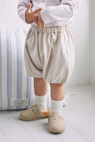 【優惠套組】白色遮陽帽&燈籠褲-2P