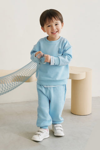 輕柔棉質長袖運動套裝 (80-130)