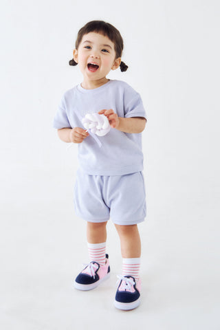 華夫格短袖套裝 (80-130)