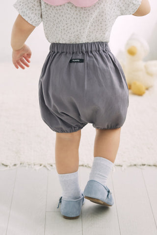 【優惠套組】白色遮陽帽&燈籠褲-2P