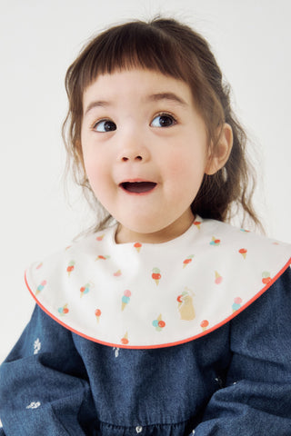 Konny口水巾-滾邊圓領款