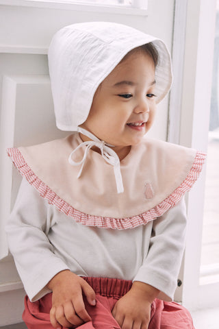 【優惠套組】白色遮陽帽&燈籠褲-2P