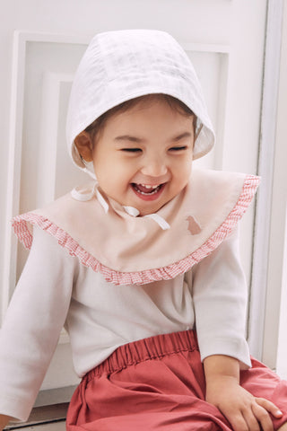 【優惠套組】白色遮陽帽&燈籠褲-2P