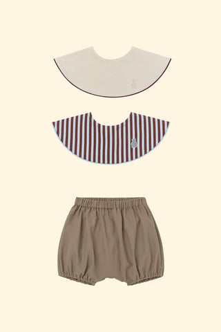 【優惠套組】Konny圓領口水巾&燈籠褲-3p