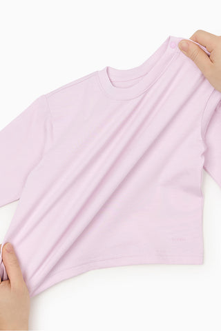 輕柔匹馬棉長袖T恤 (80-130)