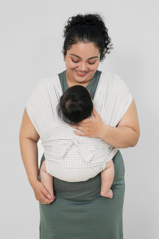 Konny經典四季款嬰兒背帶 / 清新格紋（2XS,XS,2XL,3XL,4XL,5XL）