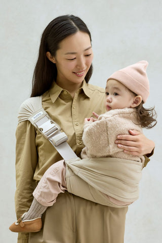 雙重支撐單肩腰凳嬰兒背帶-燈芯絨款