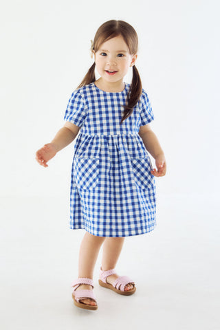 泡泡紗格紋連衣裙 (80-130)