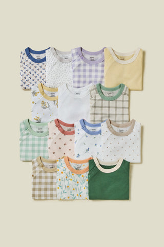 [2.4上市] 新生兒純棉網眼連身衣