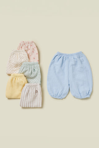 紗布棉鬆緊長褲 (70-130)