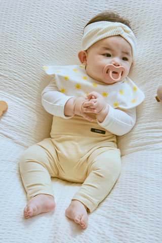 【優惠套組】Konny口水巾&輕柔莫代爾護肚緊身褲-3P