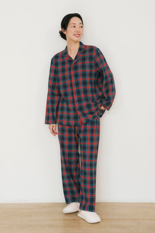 【節日限定款】蘇格蘭格紋睡衣套装(成人)