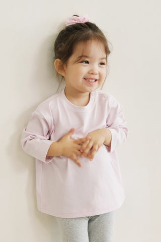 輕柔匹馬棉長袖T恤 (80-130)