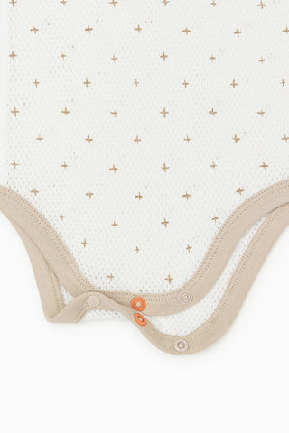 [2.4上市] 新生兒純棉網眼連身衣