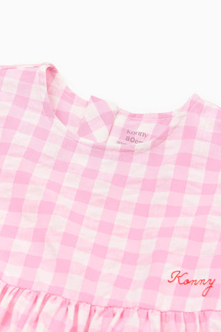 泡泡紗格紋連衣裙 (80-130)