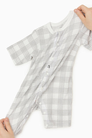 [2.4上市] 純棉網眼七分連身衣