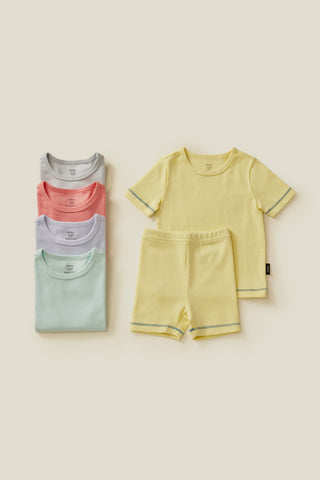 [25SS] 彈力棉短袖家居服套裝（1-6歲）