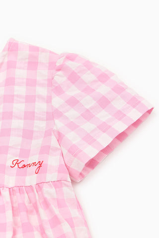 泡泡紗格紋連衣裙 (80-130)