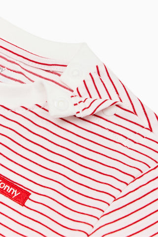 純棉條紋長袖T恤 (80-130)