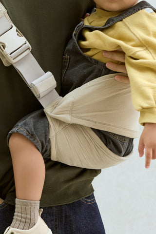 雙重支撐單肩腰凳嬰兒背帶-燈芯絨款