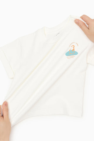 輕柔匹馬棉短袖T恤 (80-130)