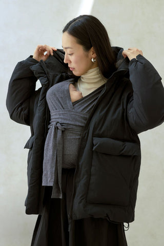 嬰兒背帶外套系列-羽絨外套