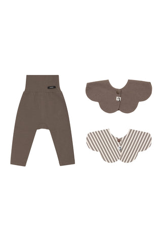 【優惠套組】Konny口水巾&輕柔莫代爾護肚緊身褲-3P