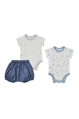 【優惠套組】純棉網眼連身衣&燈籠褲-3P