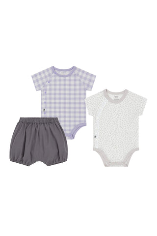 【優惠套組】純棉網眼連身衣&燈籠褲-3P