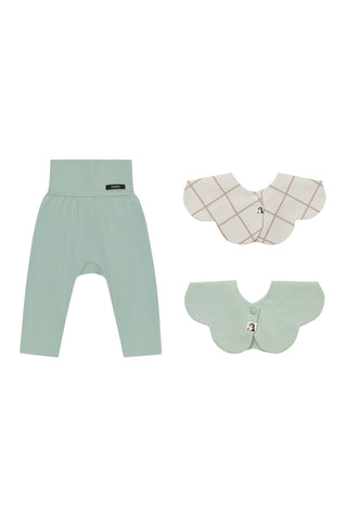 【優惠套組】Konny口水巾&輕柔莫代爾護肚緊身褲-3P