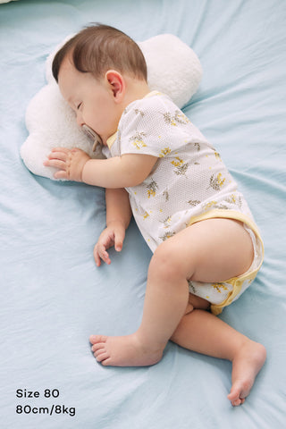 [2.4上市] 新生兒純棉網眼連身衣