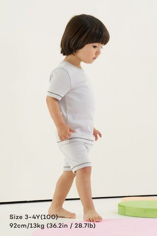 [25SS] 彈力棉短袖家居服套裝（1-6歲）