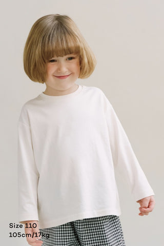 輕柔匹馬棉長袖T恤 (80-130)