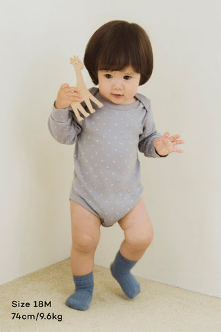莫代爾超柔長袖連體衣 套頭式（18M-24M）