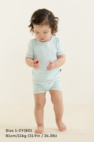 [25SS] 彈力棉短袖家居服套裝（1-6歲）