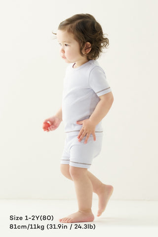 [25SS] 彈力棉短袖家居服套裝（1-6歲）