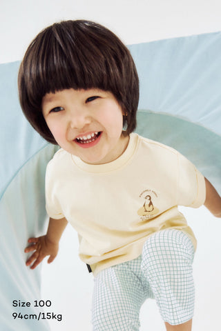 輕柔匹馬棉短袖T恤 (80-130)