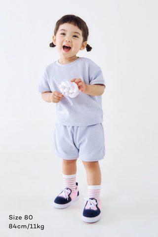 華夫格短袖套裝 (80-130)