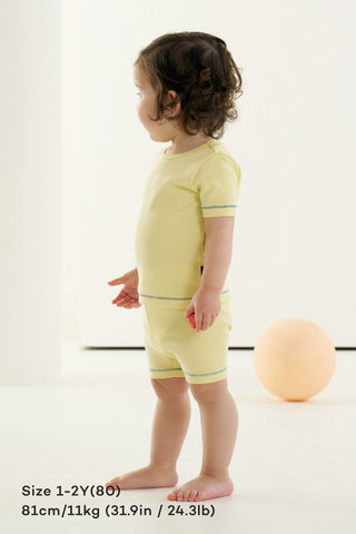 [25SS] 彈力棉短袖家居服套裝（1-6歲）
