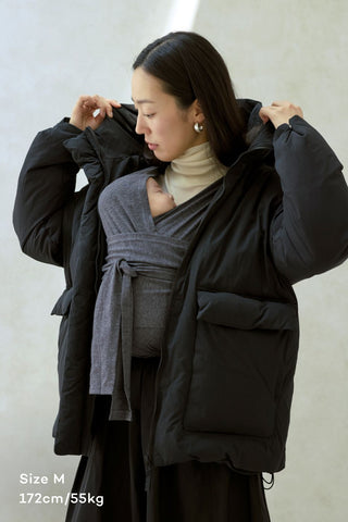 嬰兒背帶外套系列-羽絨外套