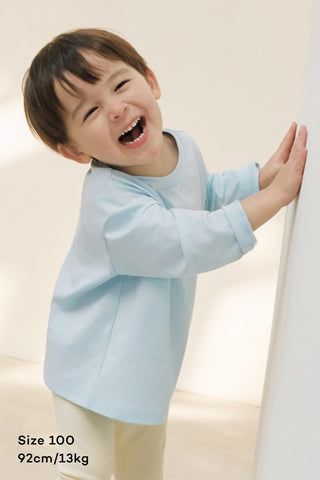 輕柔匹馬棉長袖T恤 (80-130)