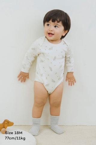 莫代爾超柔長袖連體衣 套頭式（18M-24M）