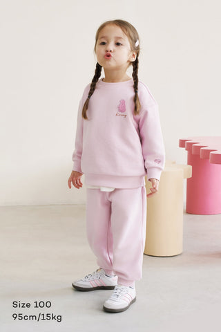 輕柔棉質長袖運動套裝 (80-130)