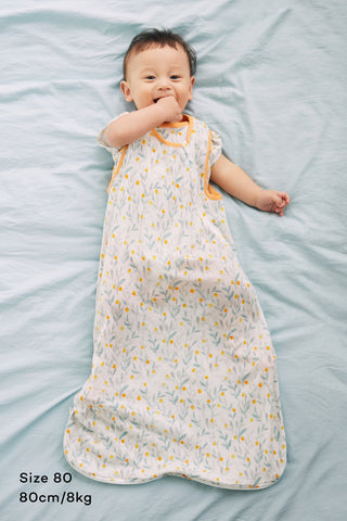 【優惠套組】純棉網眼連身衣+網眼防踢被-2p