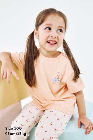 輕柔匹馬棉短袖T恤 (80-130)