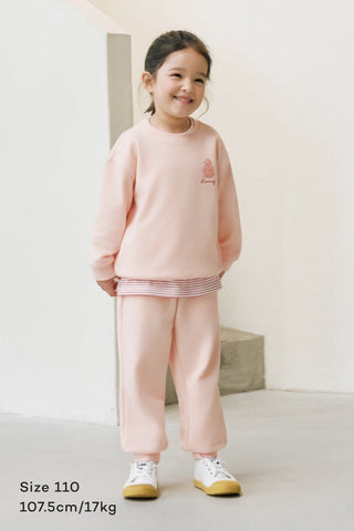 輕柔棉質長袖運動套裝 (80-130)